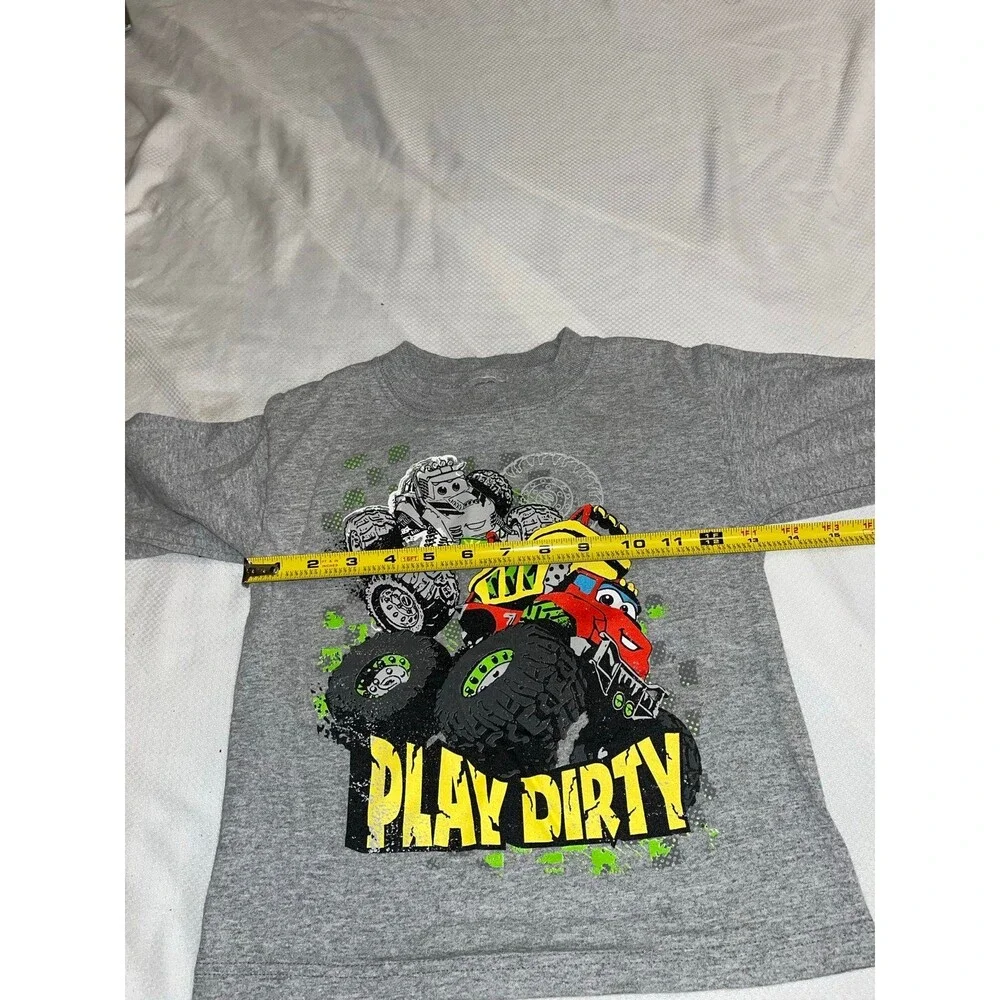 Boy’s Tonka Chuck & Friends “Play Dirty” Grey Long Sleeve Top Size 5t